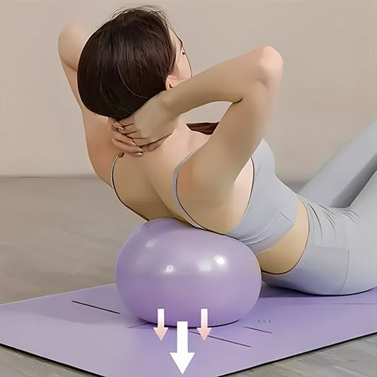 ballon de gym exerce une tension sur le dos