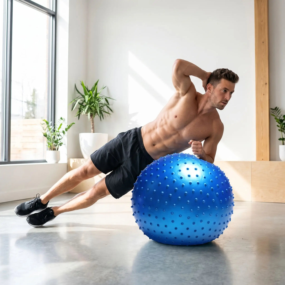 `Ballon de yoga 55 cm | Texture Antidérapante`