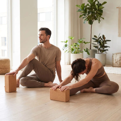 Brique de yoga en liège | Stabilité