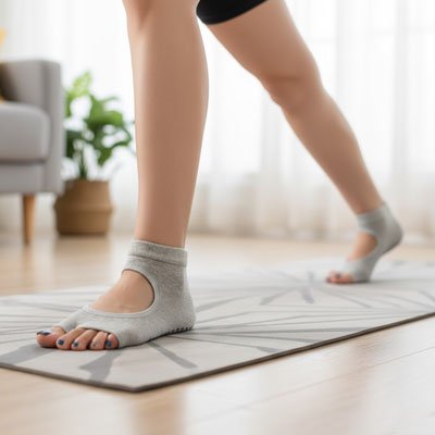 Chaussette yoga blanche