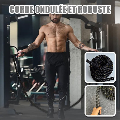 une corde ondulée et robuste