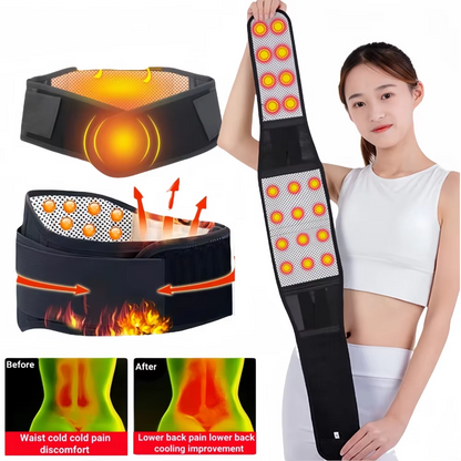 Femme montre ceinture lombaire avec 
 20 aimants en tourmaline