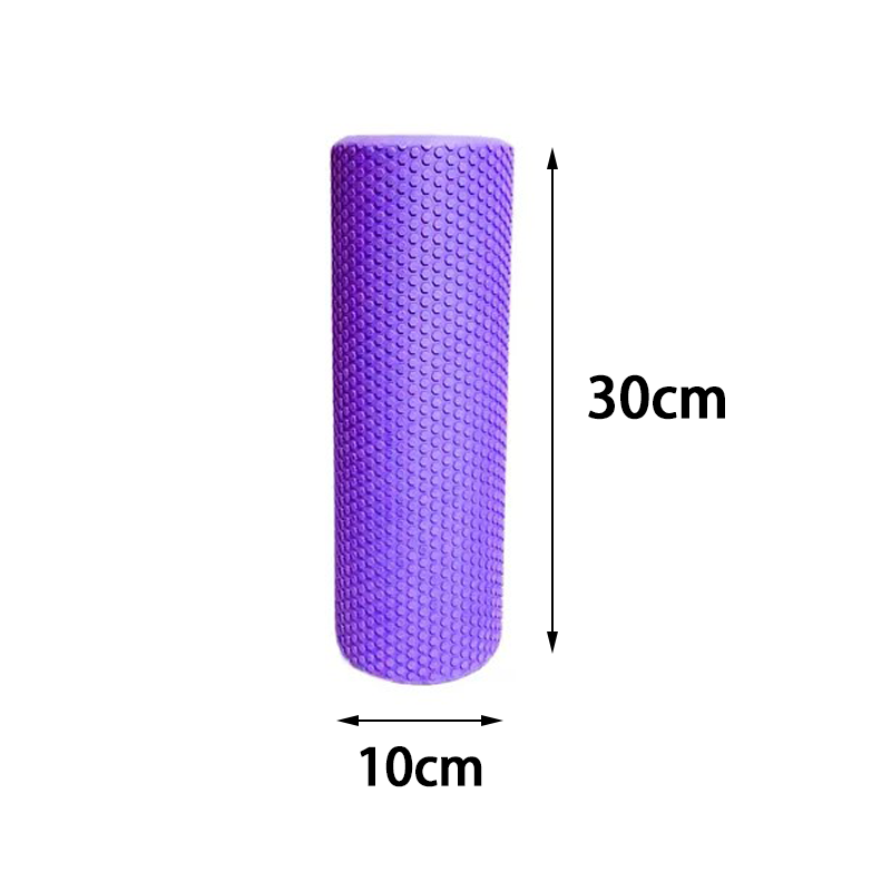 Un rouleau de massage violet