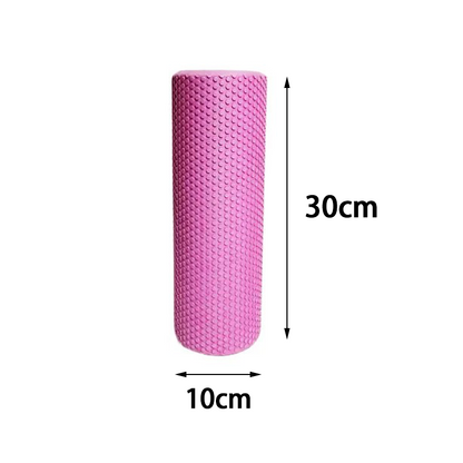  un rouleau de massage rose