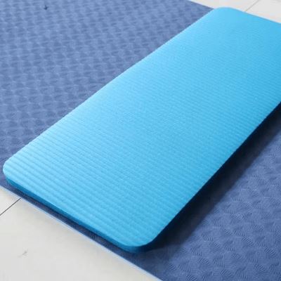 tapis de yoga mini bleu