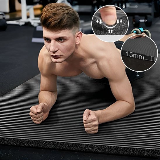Tapis de yoga de 15 mm d'épaisseur