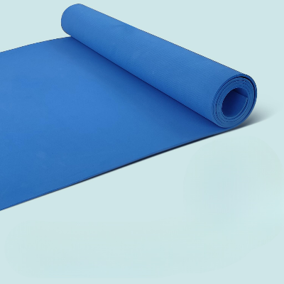 yoga mat bleu